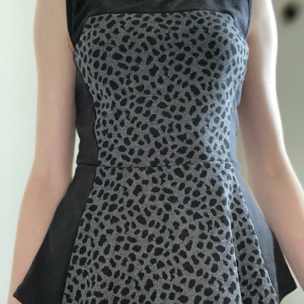 Maurices Cheetah Peplum